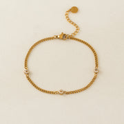 Waterproof Cira Chain Gold Bracelet by Lover's Tempo