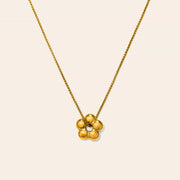 Waterproof Daisy Charm Necklace in Gold by Lover's Tempo
