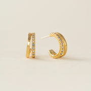 Dewdrop Hoop Earrings Gold by Lover's Tempo