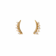 Dewdrop Climber Earrings in White Opal by Lover's Tempo