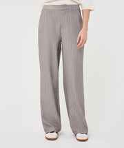 Wide Herringbone Trousers in Light Grey by Esqualo