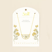 Pressed Flower Necklace - White Lace