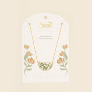 Pressed Flower Necklace - Green Peppergrass