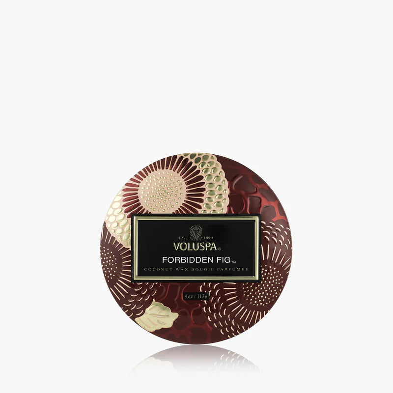 Mini Tin Candle in Forbidden Fig by Voluspa