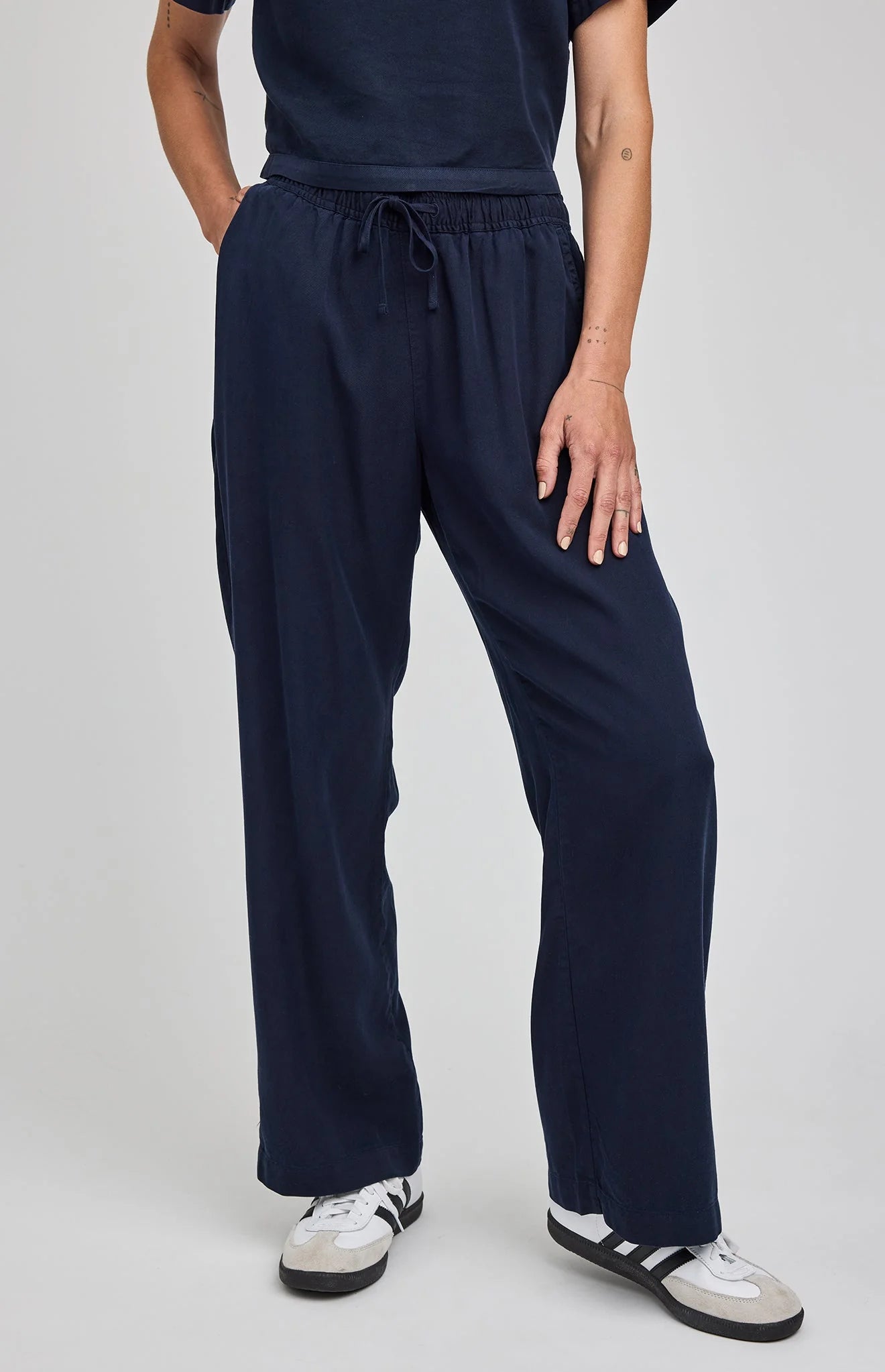 Gabriel Pant in Washed Navy by Gentle Fawn