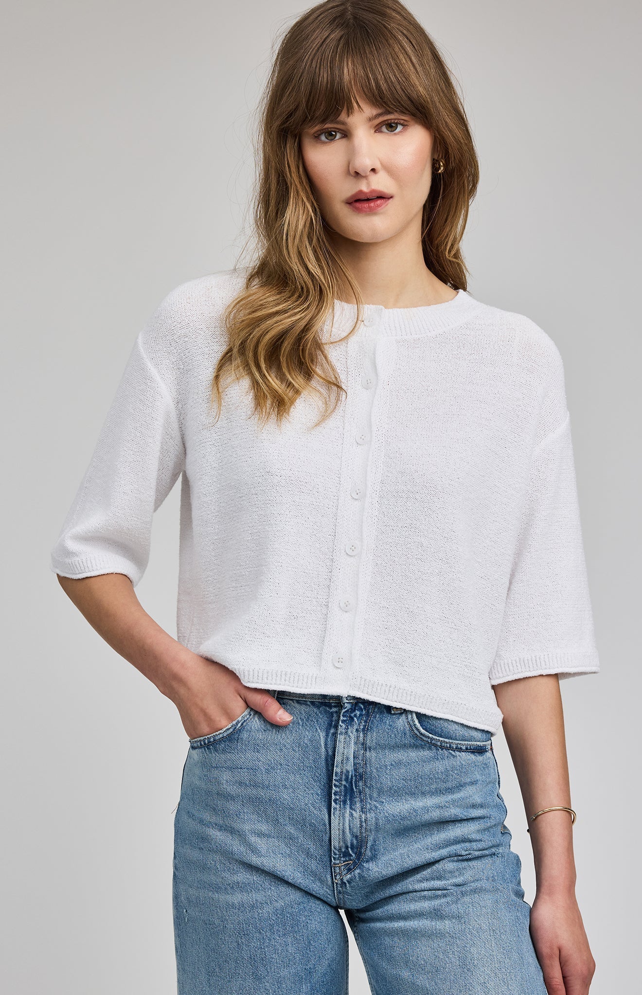 Genevieve Top in White by Gentle Fawn