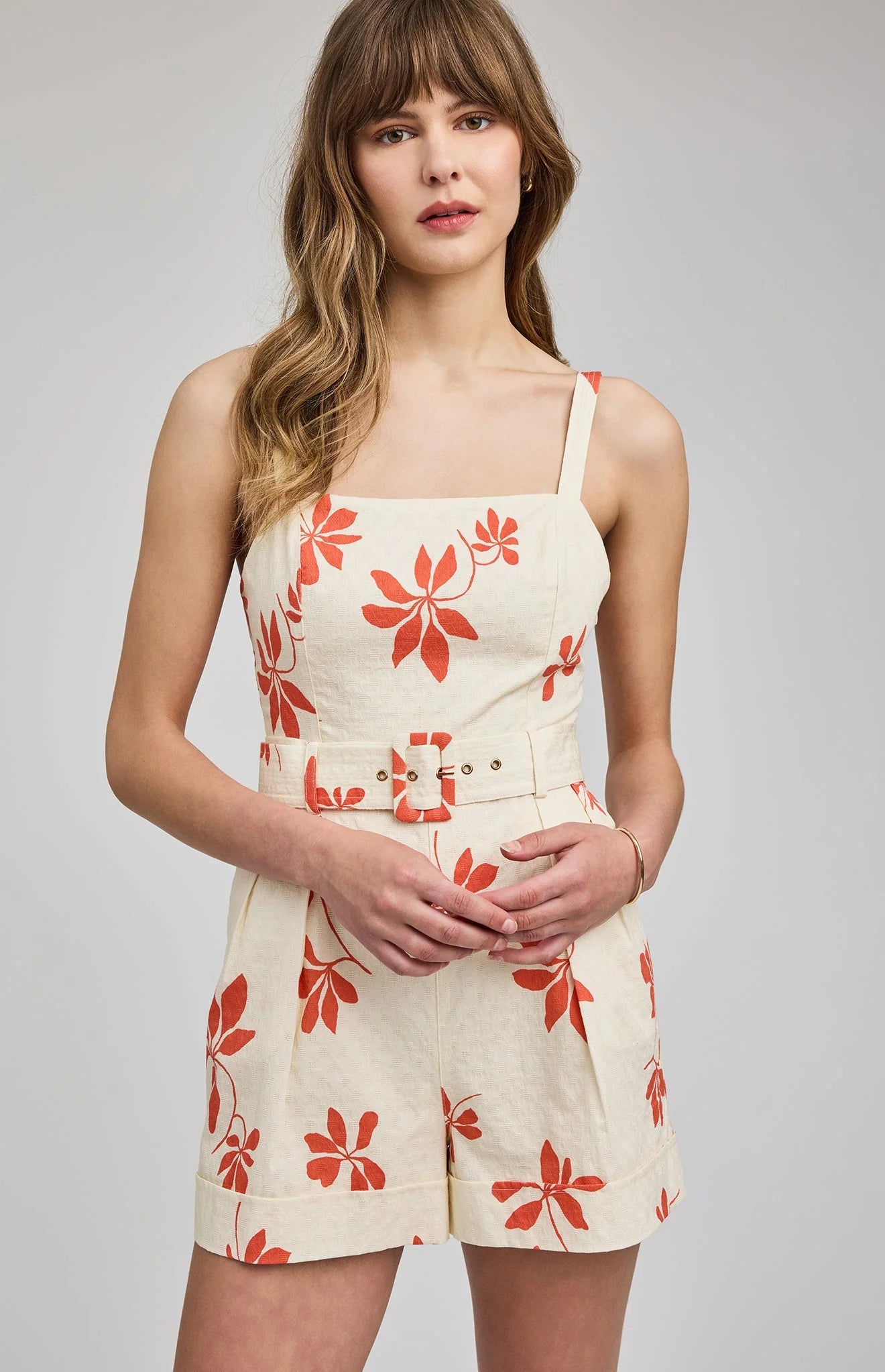 Marta Romper in Cream Floral by Gentle Fawn
