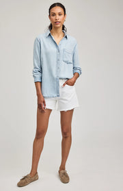 Ozzy Button Down Shirt in Light Blue by Gentle Fawn