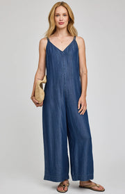 Cambry Jumpsuit in Dark Blue by Gentle Fawn