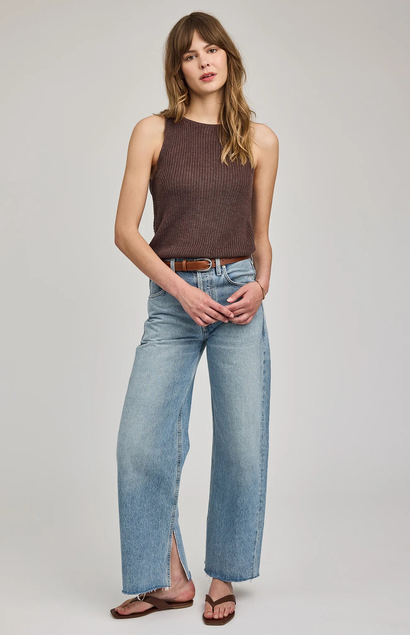 Kelsie Top in Heather Espresso by Gentle Fawn