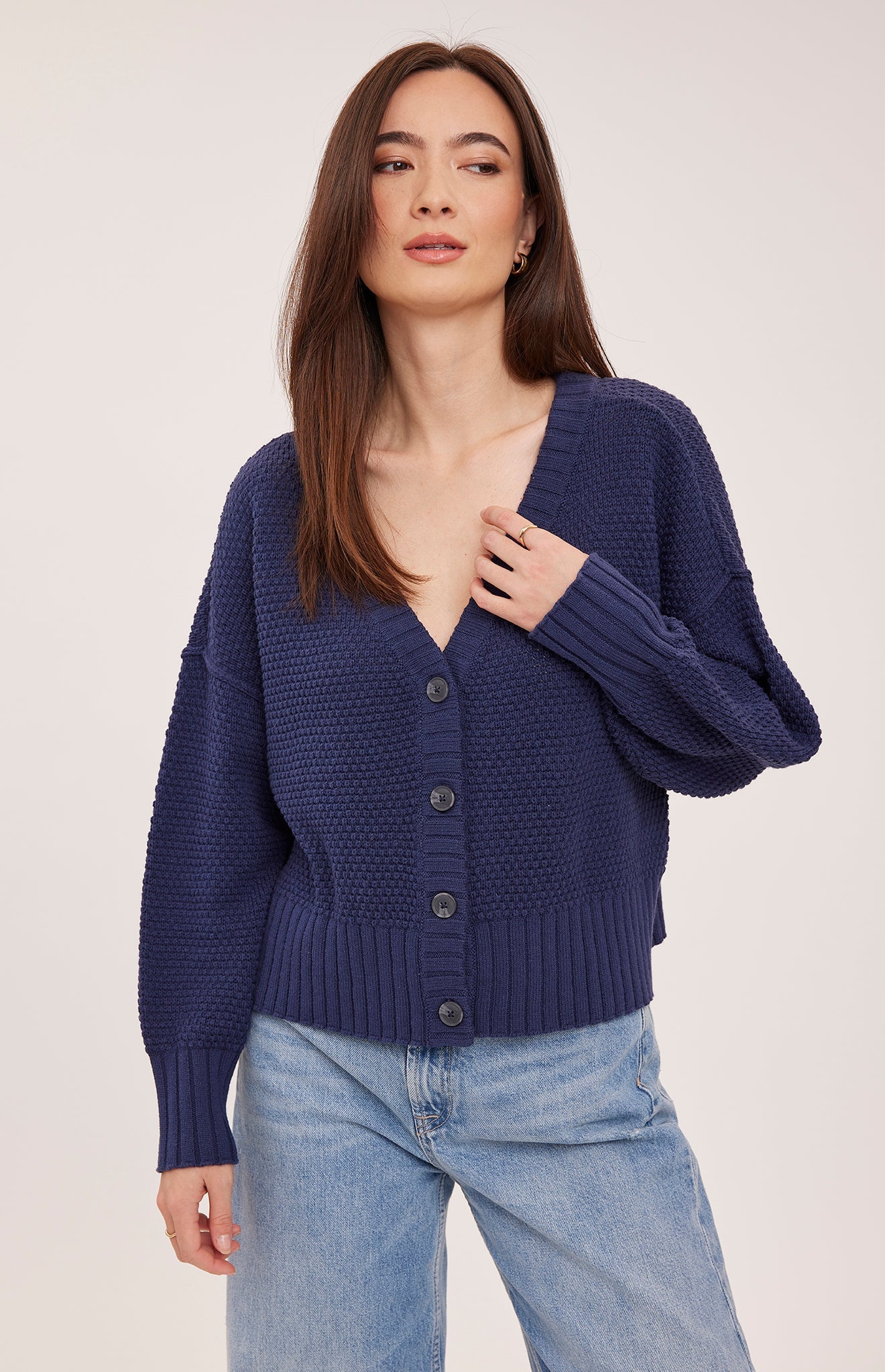 Jennalee Cardigan in Navy by Gentle Fawn