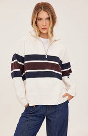 Idris Sweater in Cream Stripe by Gentle Fawn