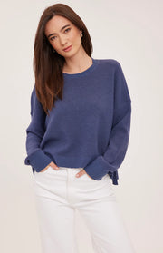 Axel Sweater in Heather Navy by Gentle Fawn