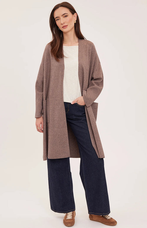 Blake Cardigan in Heather Bark by Gentle Fawn