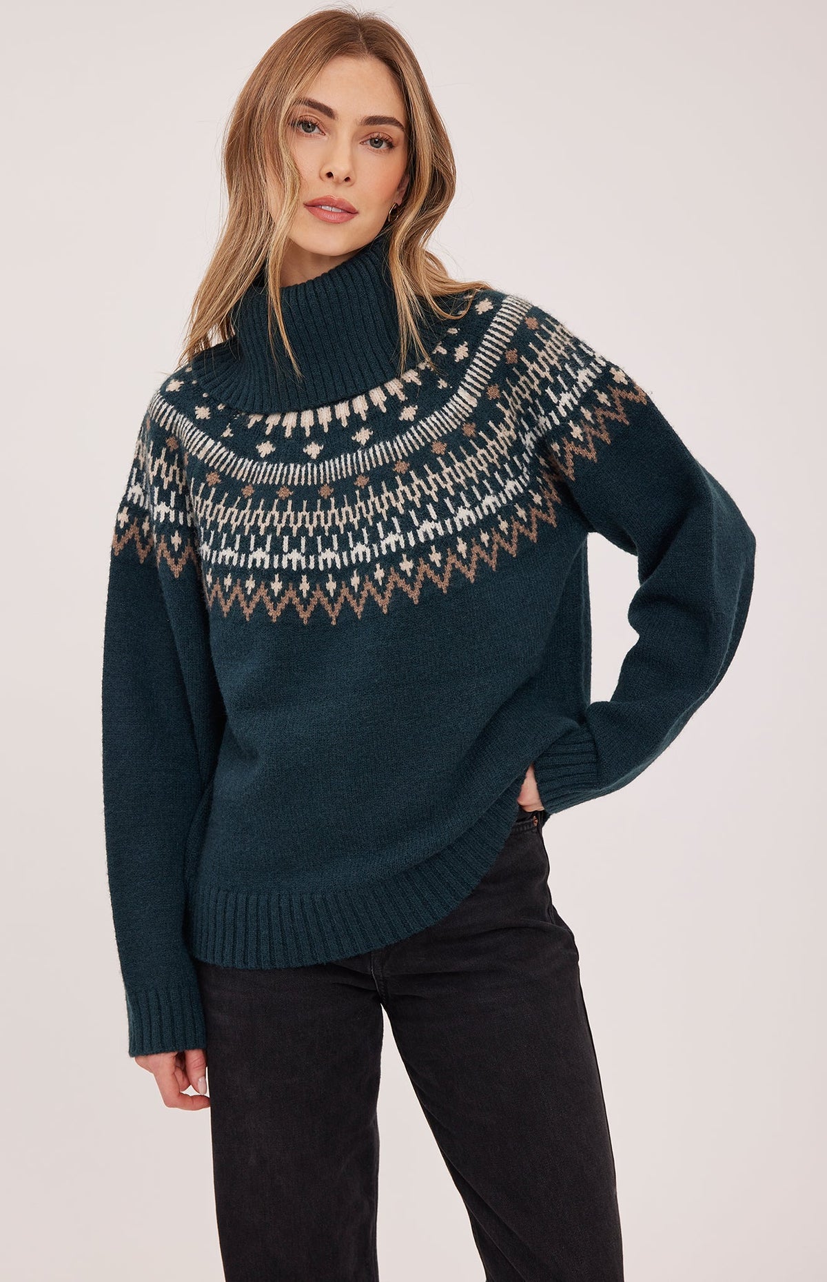Freya Sweater in Spruce by Gentle Fawn