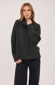 Runa Sweater in Olive by Gentle Fawn