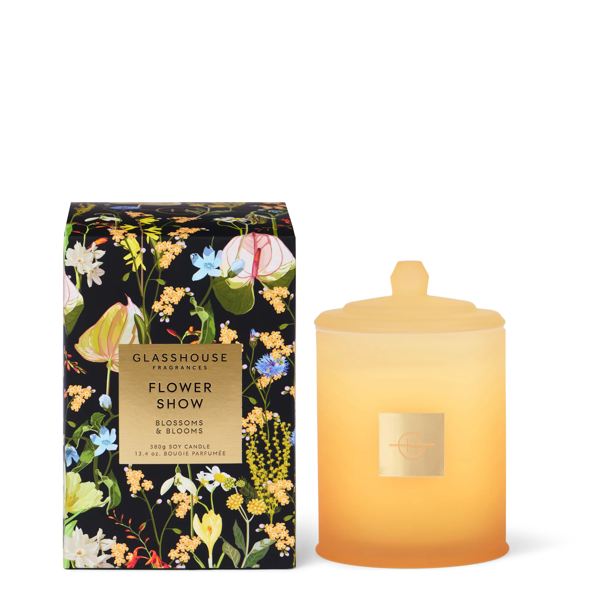 Flower Show Large Lidded Candle by Glasshouse Fragrances
