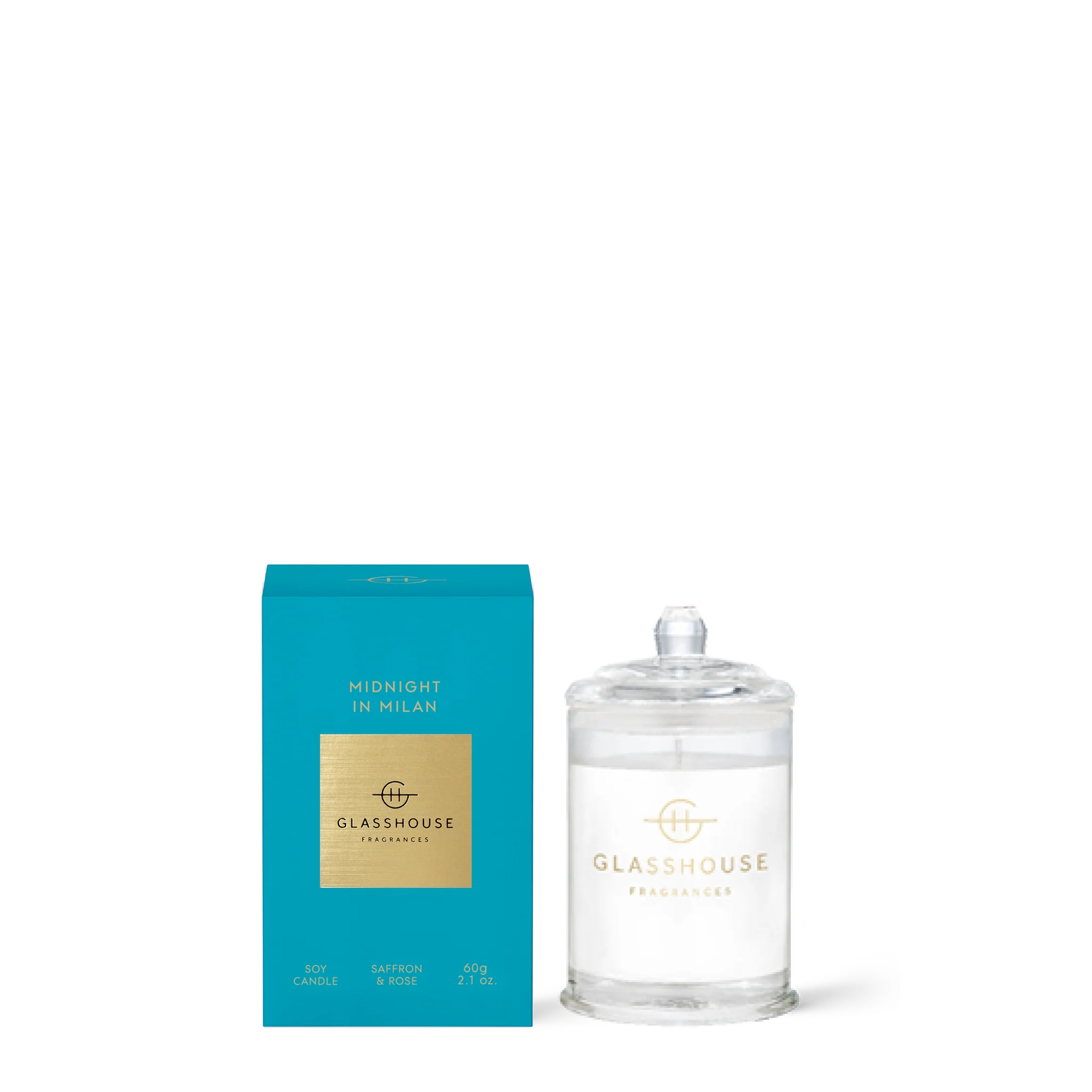 Midnight in Milan Small Lidded Candle by Glasshouse Fragrances