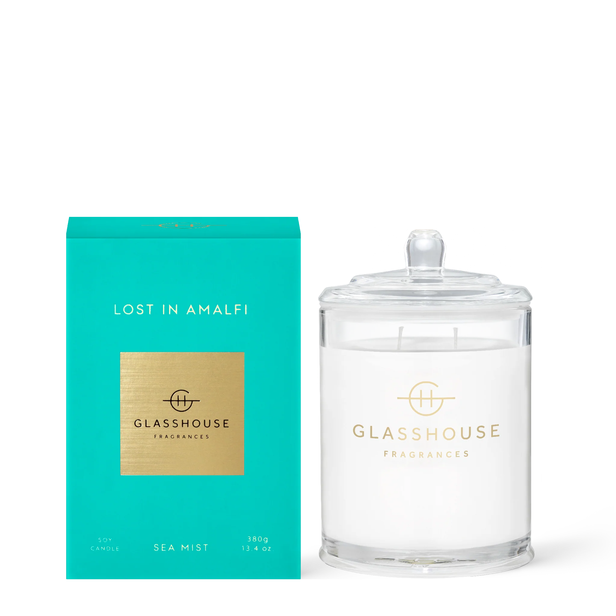 Lost In Amalfi Large Lidded Candle by Glasshouse Fragrances