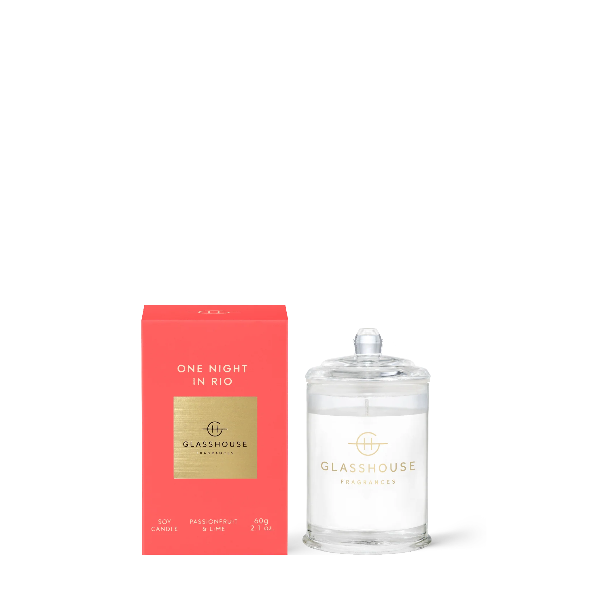 One Night in Rio Small Lidded Candle by Glasshouse Fragrances