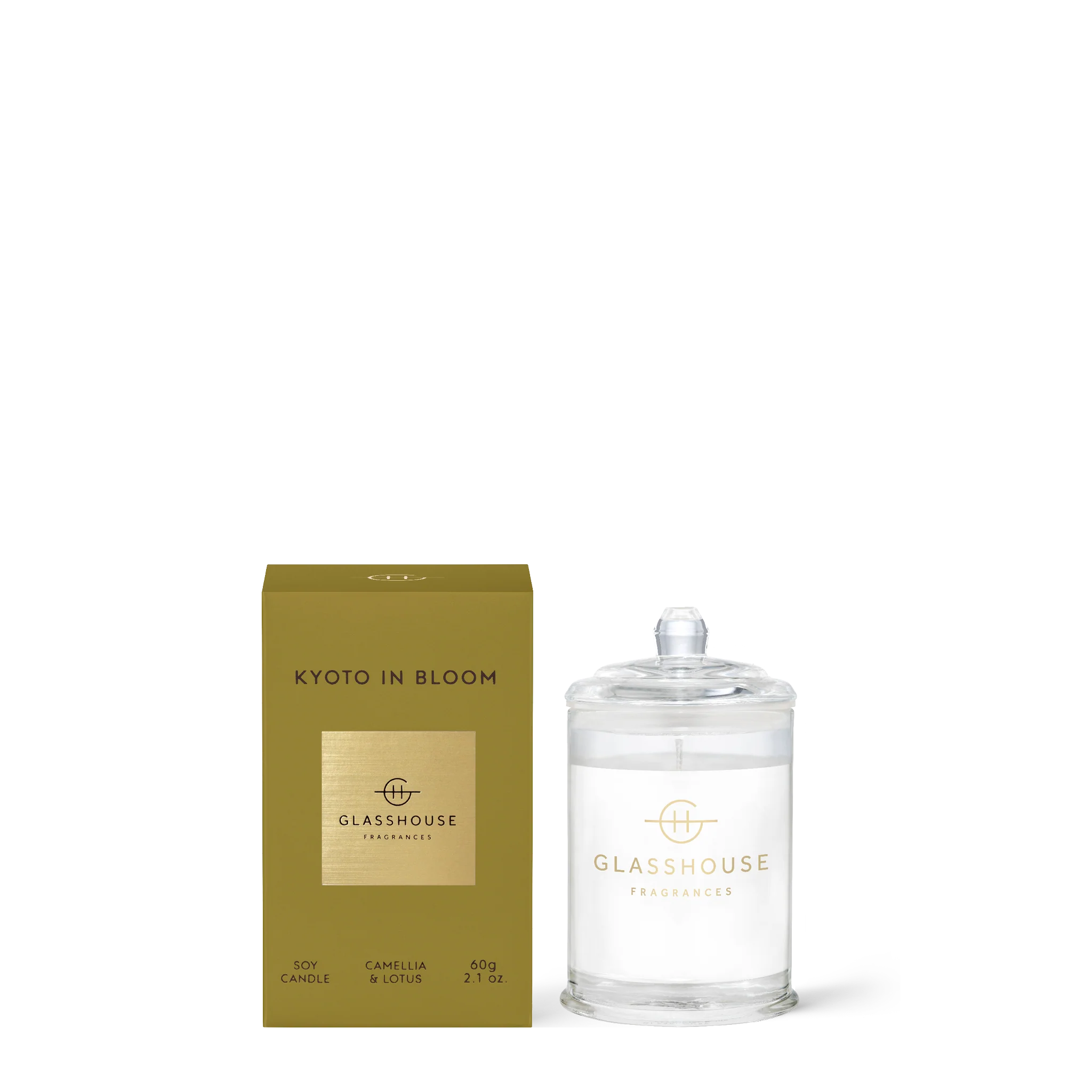 Kyoto in Bloom Small Lidded Candle by Glasshouse Fragrances