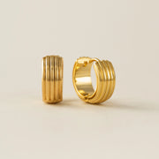 Groove Hoop Earrings Gold by Lover's Tempo