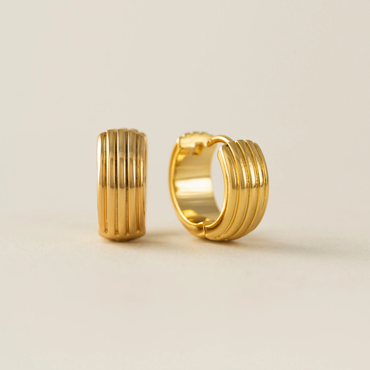 Groove Hoop Earrings Gold by Lover's Tempo