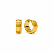 Groove Hoop Earrings Gold by Lover's Tempo