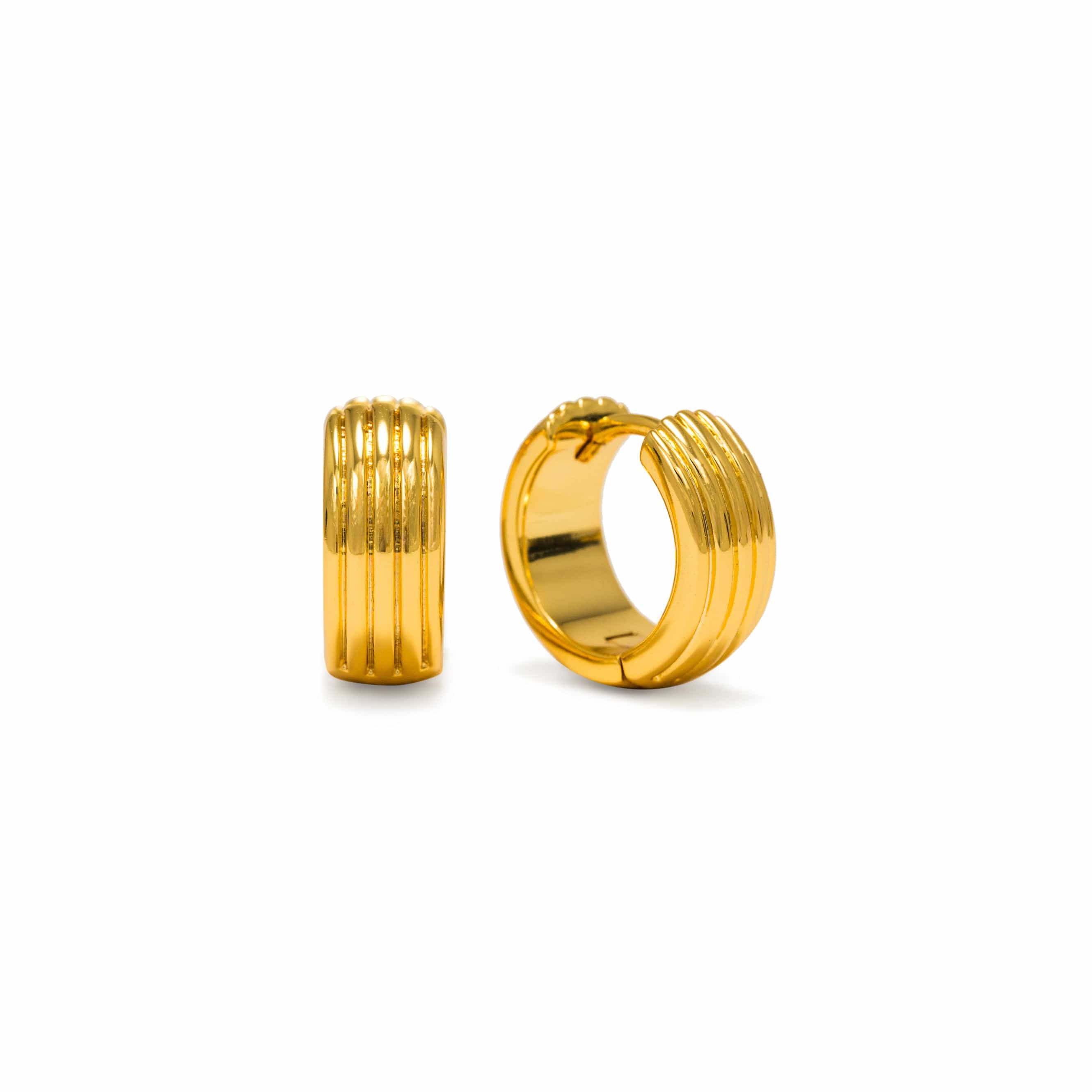 Groove Hoop Earrings Gold by Lover's Tempo