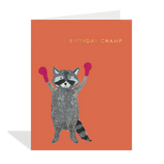 Birthday Boxing Raccoon