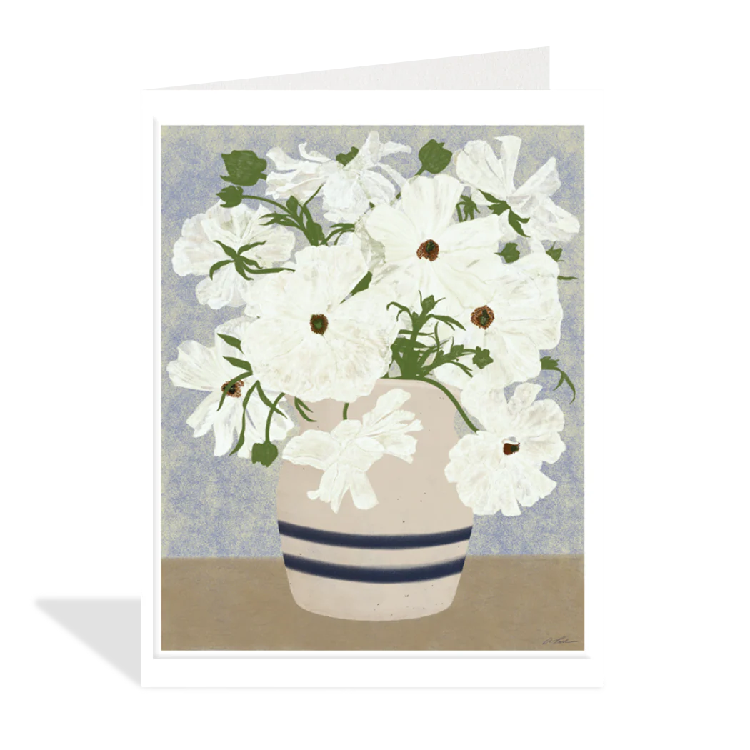 White Florets Card
