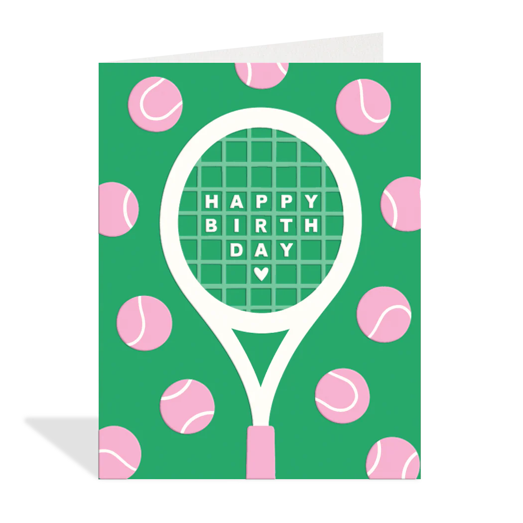 Tennis Birthday Card