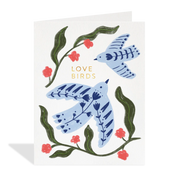 Blue Love Birds Card
