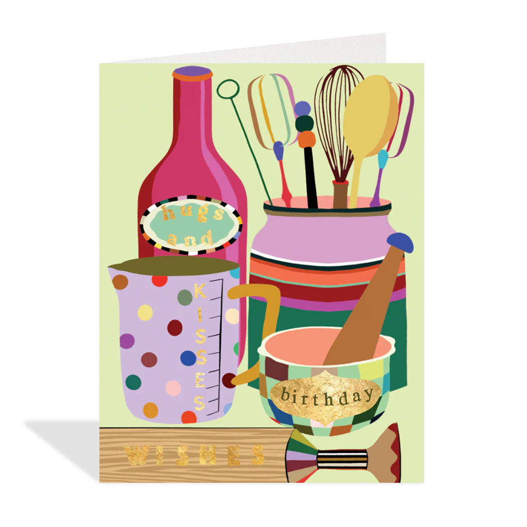 Hugs & Kisses Birthday Card