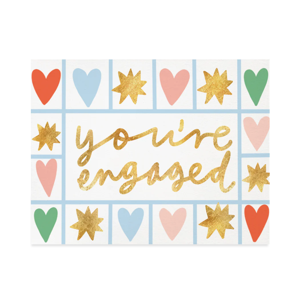 Engaged Sparkles Card