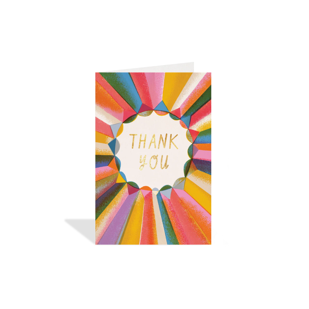 PETITE Thank You Rays Card