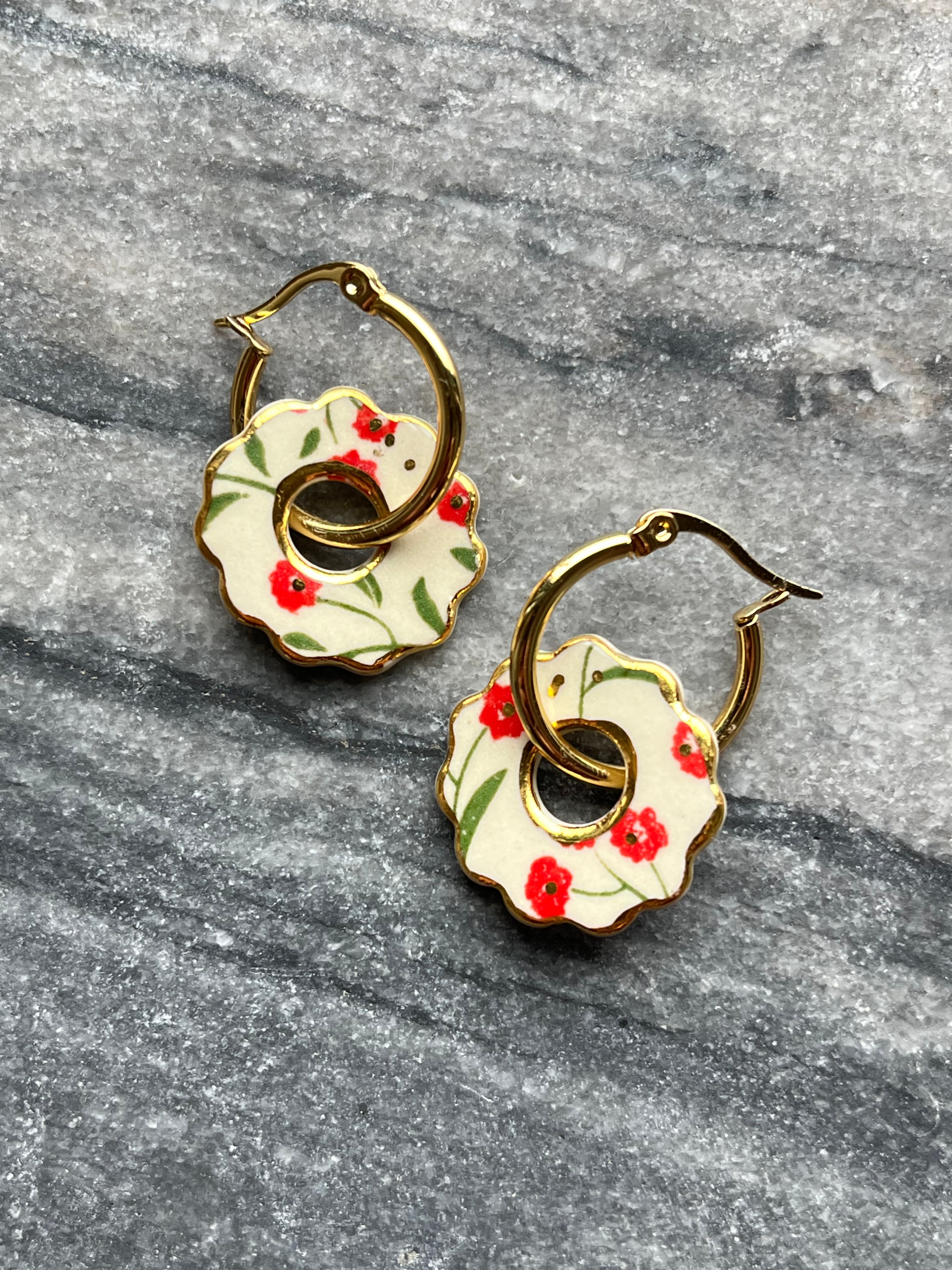 Positano Earrings by Wambra Ceramics