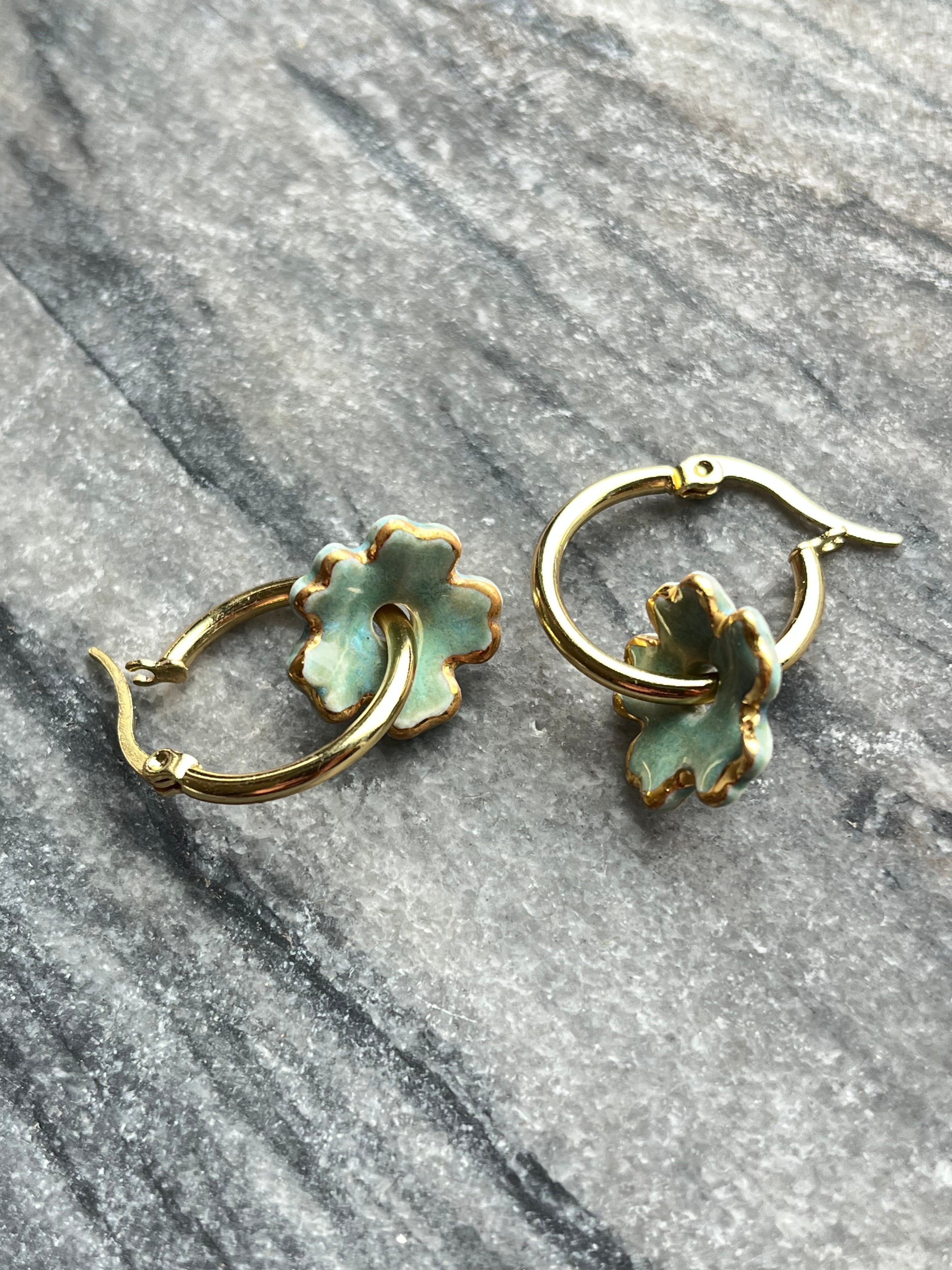 Portofino Earrings by Wambra Ceramics