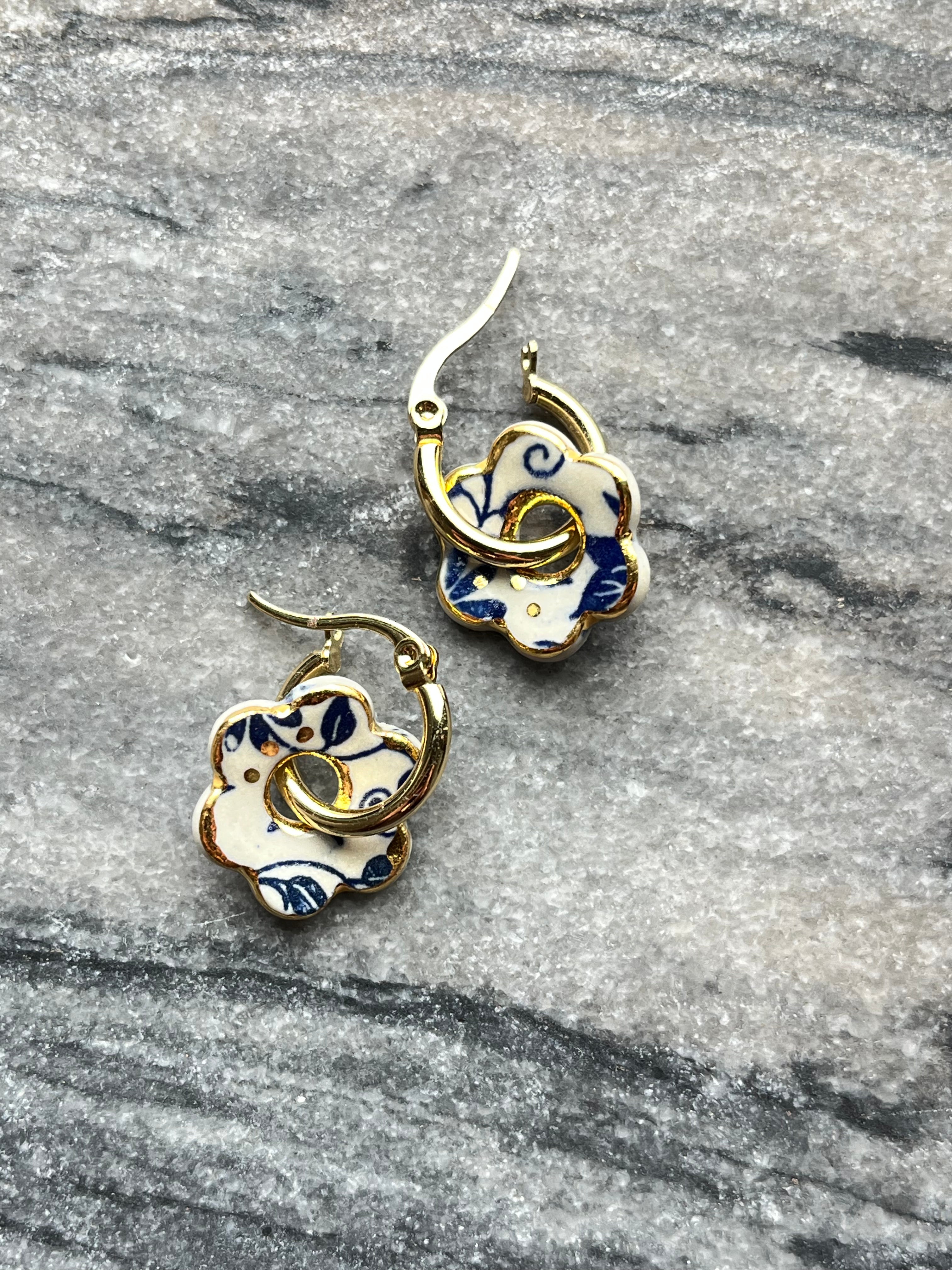 Biarritz Earrings by Wambra Ceramics