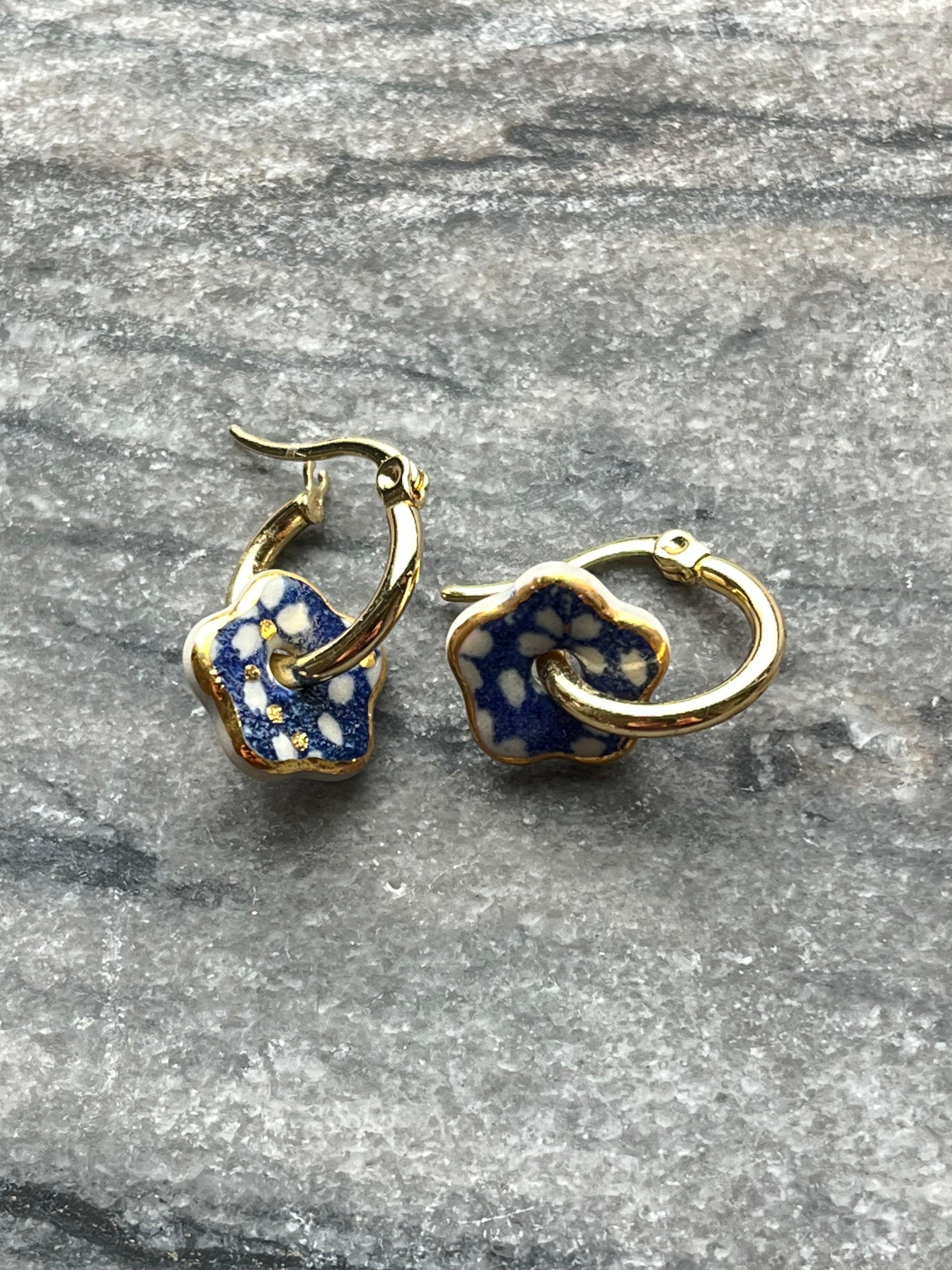 Corfu Earrings by Wambra Ceramics