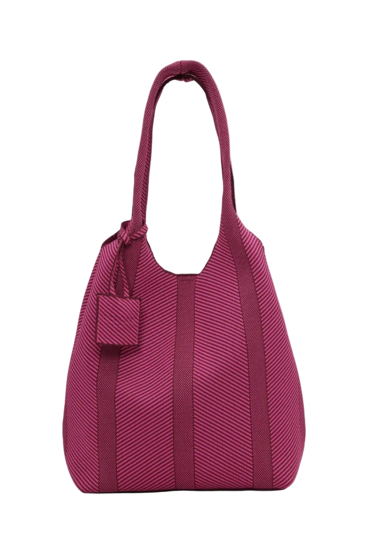 Knitted Bag in Opera Mauve by Ilse Jacobsen