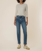 Rachael High Rise Fab Ab Mom Jean Regular in Radiant by Kut from the Kloth