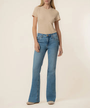 Kelly High Rise Fab Ab Kick Flare in Legend by Kut from the Kloth