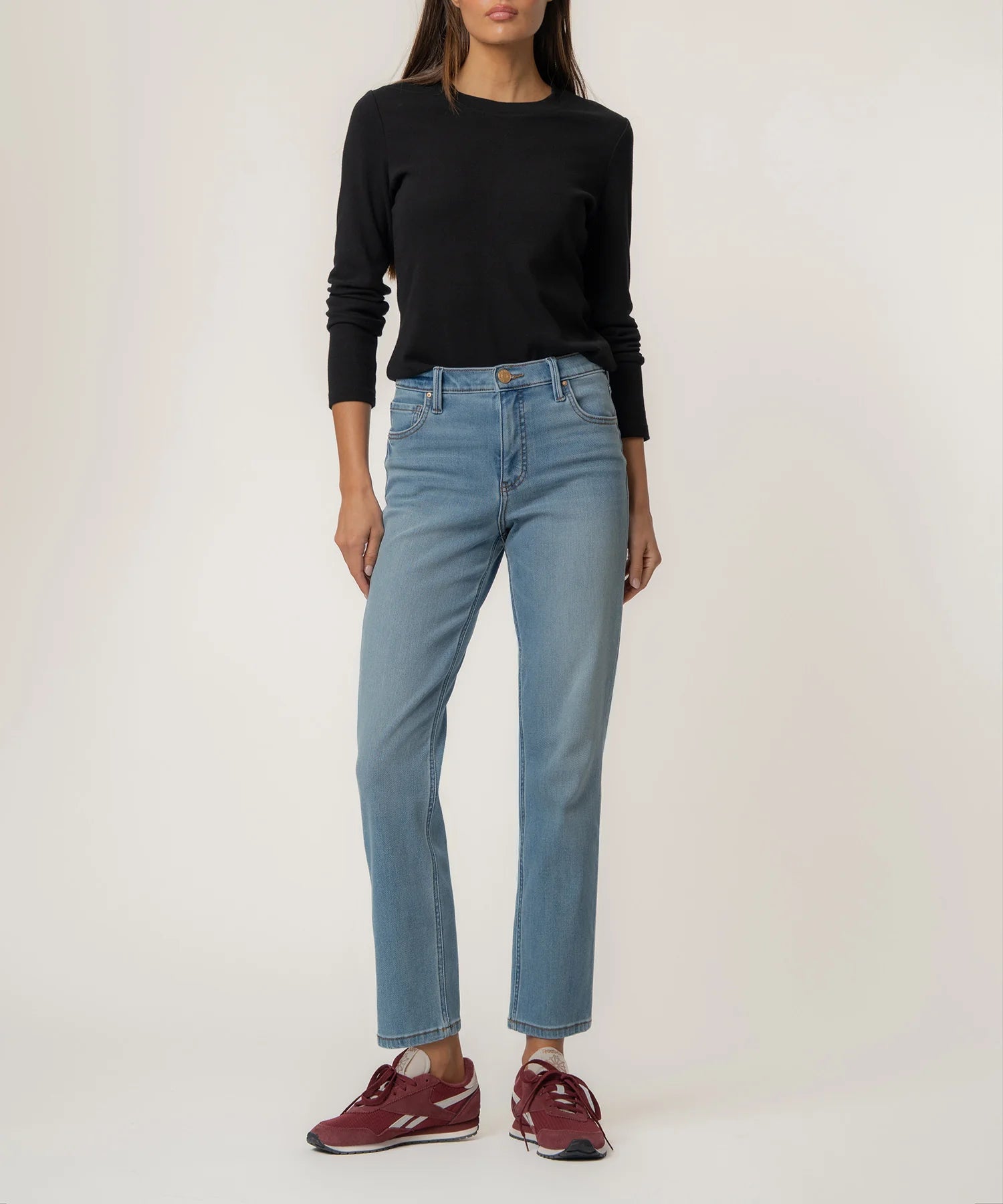 Blair High Rise Straight Jeans in Certify Wash by Kut from the Kloth