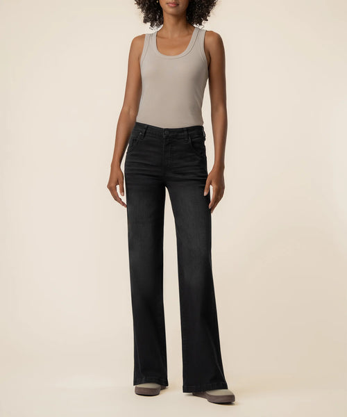 Jodi High Rise Fab Ab Wide Leg in Luscious by Kut from the Kloth