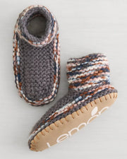 Aurora Slipper Bootie in Charcoal by Lemon Loungewear