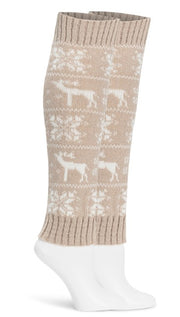 Nordic Legwarmers in Beige by Lemon Loungewear