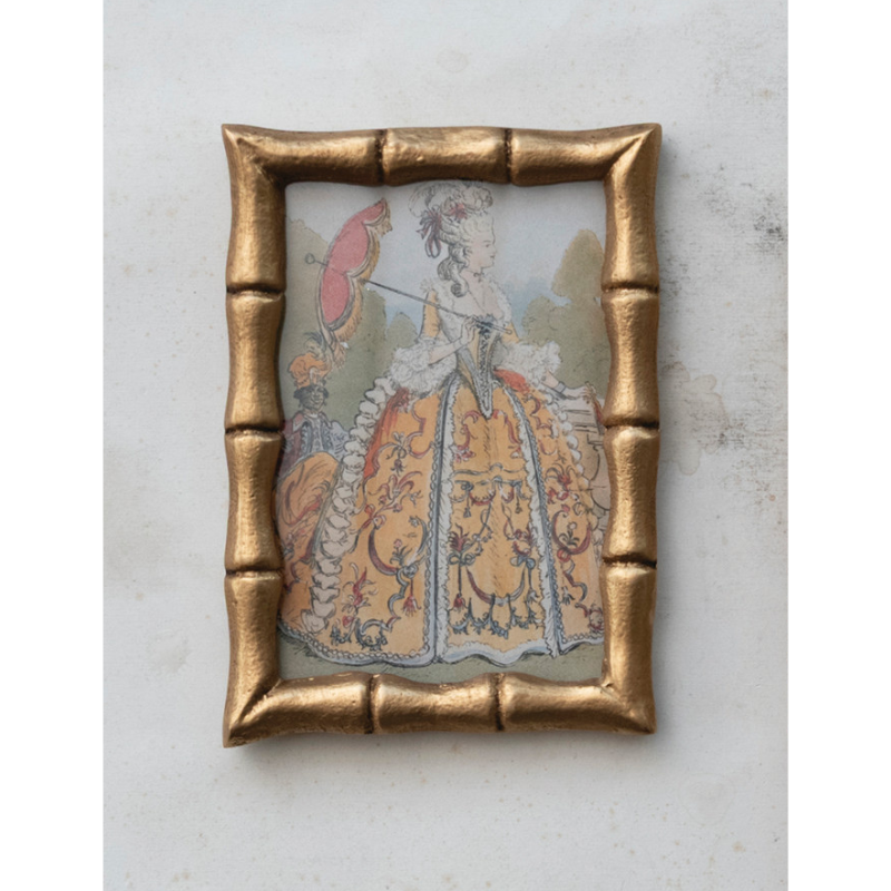 Antique Gold Bamboo Photo Frame 4x6