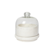 Butter Dish in White Marble
