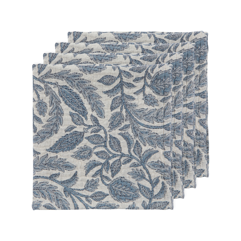 Set of 4 Topiary Larkspur Napkins